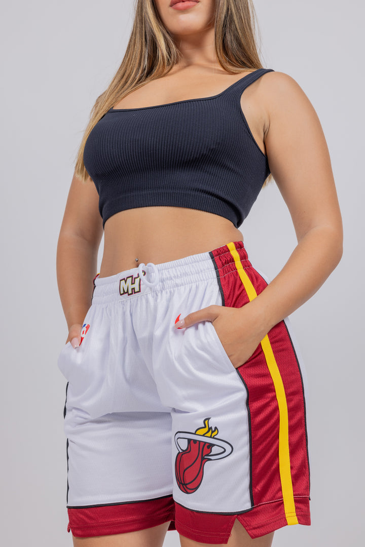 מכנסיי משחק לבנים מיאמי היט