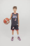 מכנסי NBA לילדים פילדלפיה 76ers – שחור רטרו | HOOPERS