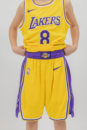 מכנסי NBA לילדים לוס אנג'לס לייקרס – צהוב