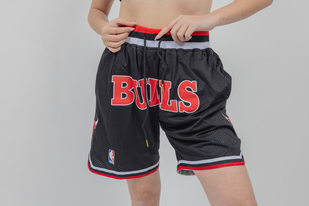 מכנסיי JUST DON שחורים שיקגו בולס