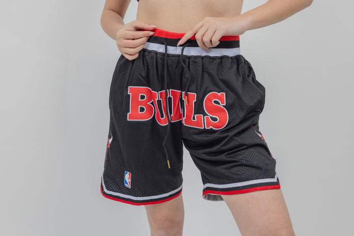 מכנסיי JUST DON שחורים שיקגו בולס