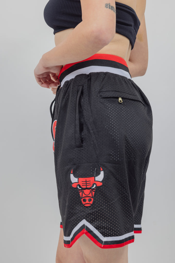 מכנסיי JUST DON שחורים שיקגו בולס