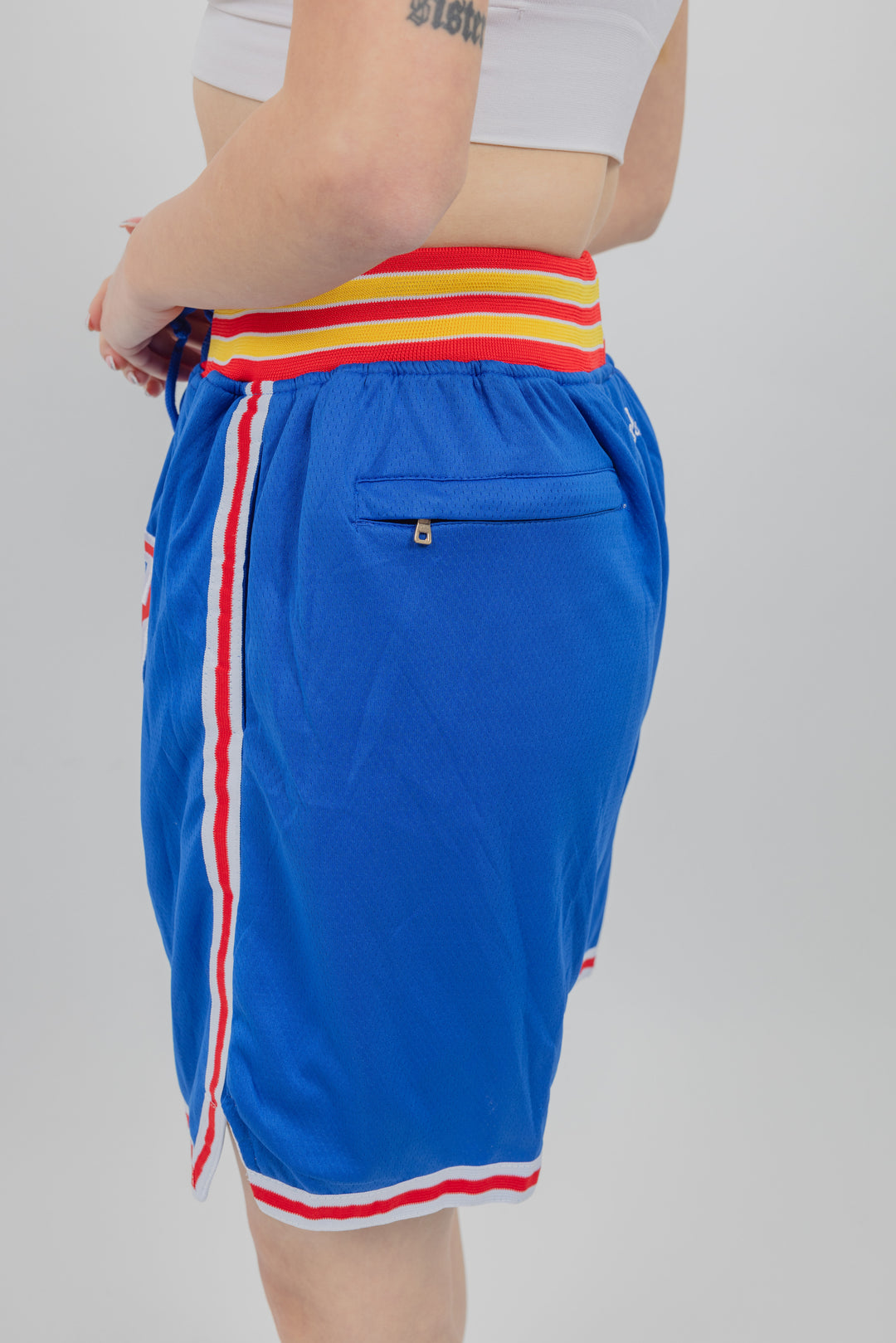 מכנסיי JUST DON כחול כתום גולדן סטייט