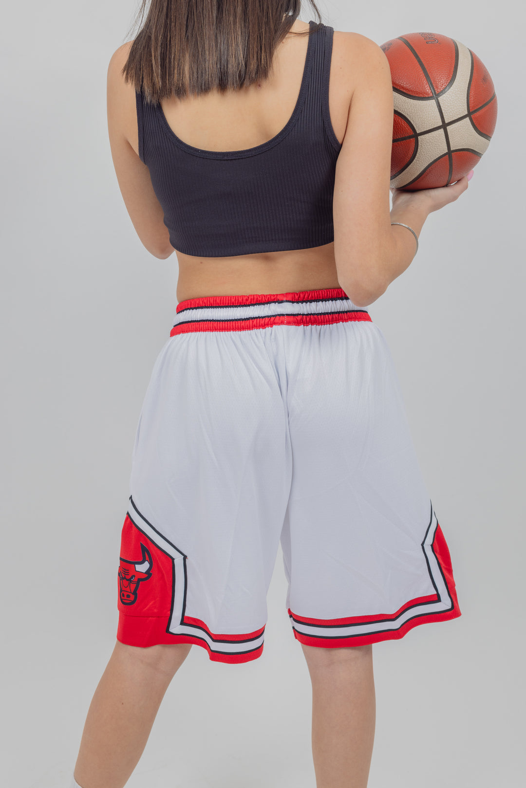 מכנסיי משחק לבנים שיקגו בולס