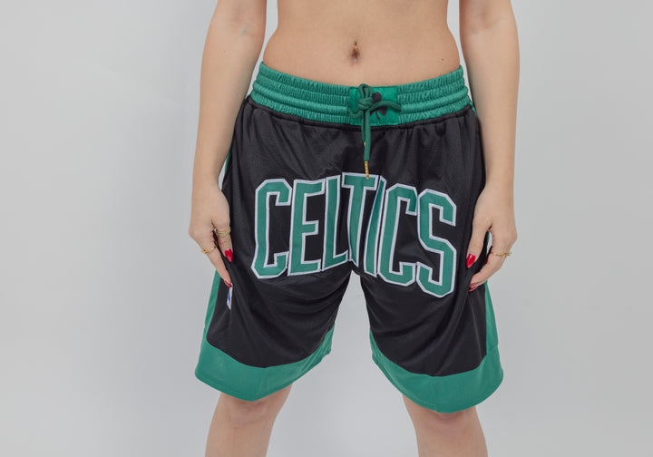מכנסיי JUST DON שחור ירוק בוסטון סלטיקס