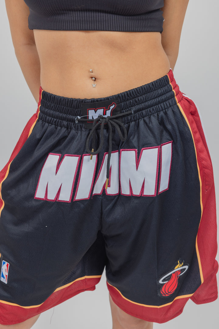 מכנסיי JUST DON מיאמי היט שחור אדום