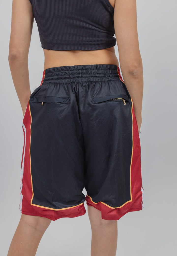 מכנסיי JUST DON מיאמי היט שחור אדום