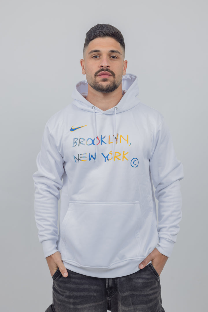 קפוצ'ון לבן ברוקלין נטס City edition