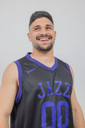 גופיית NBA ג'ורדן קלארקסון יוטה ג'אז – שחור | HOOPERS