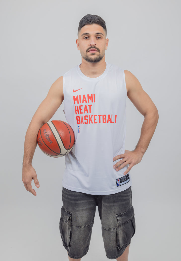 גופיית אימון לבנה מיאמי