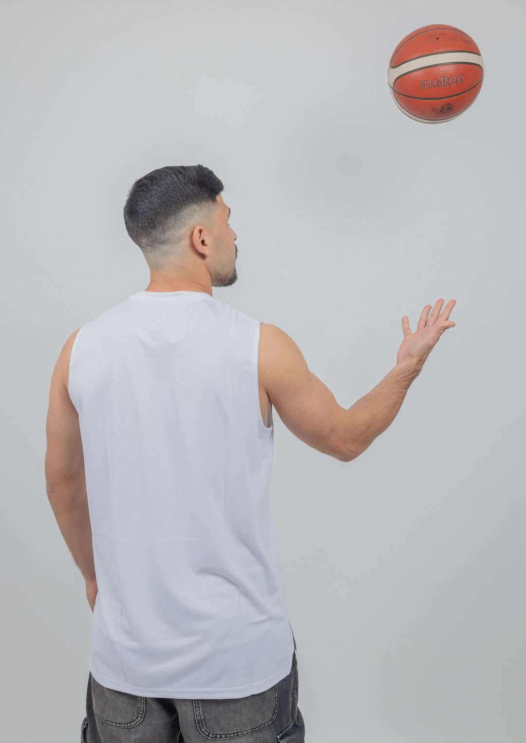 גופיית אימון לבנה מיאמי