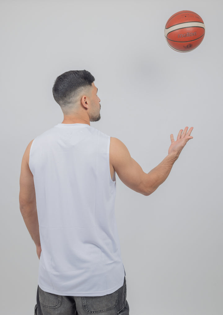 גופיית אימון לבנה מיאמי