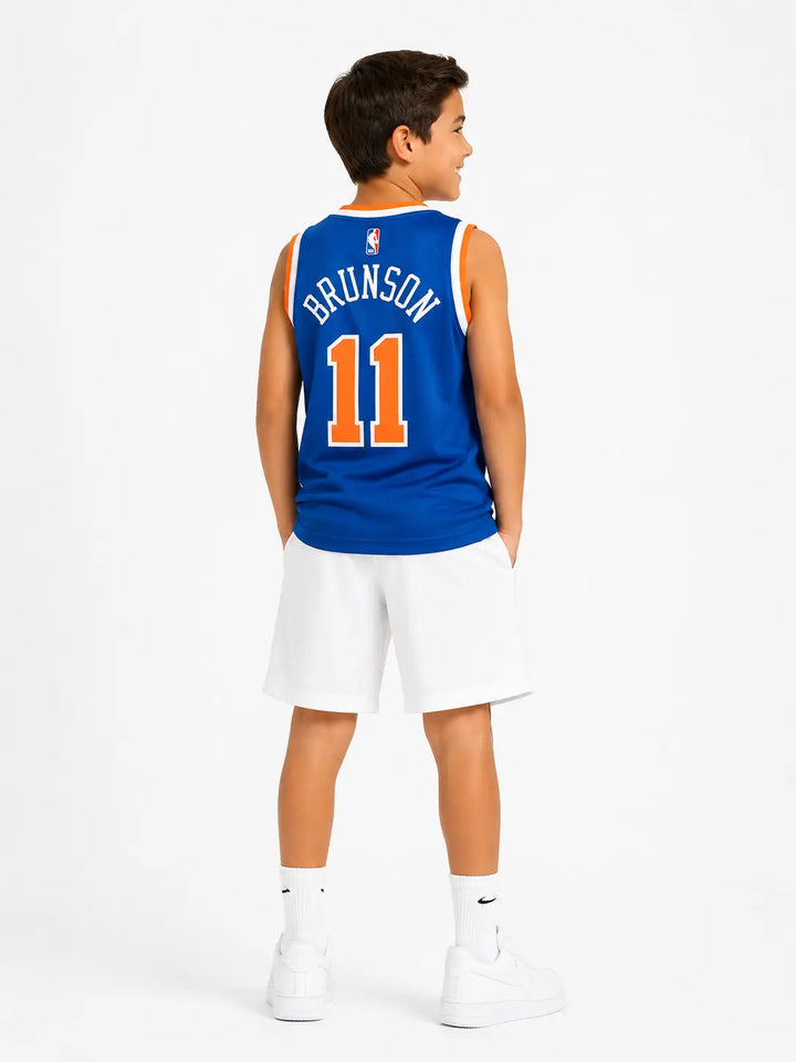 גופיית NBA ניו יורק ניקס ג'יילן ברונסון (כחול)- ילדים | HOOPERS