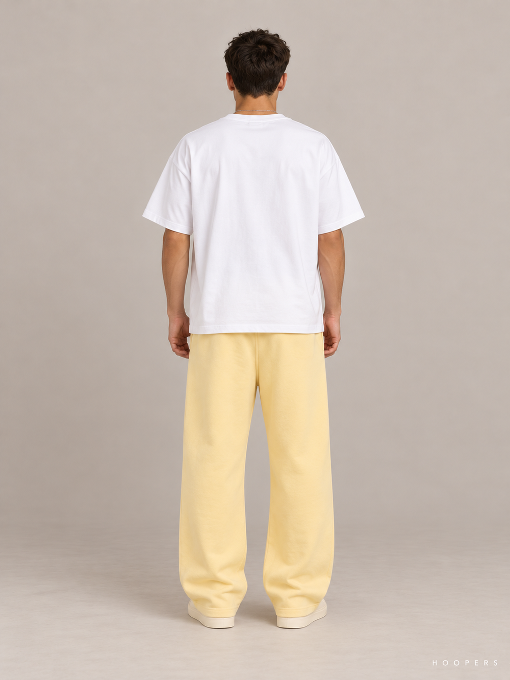 מכנס טרנינג Fear of God Essentials – Leg Logo צהוב חמאה – גב