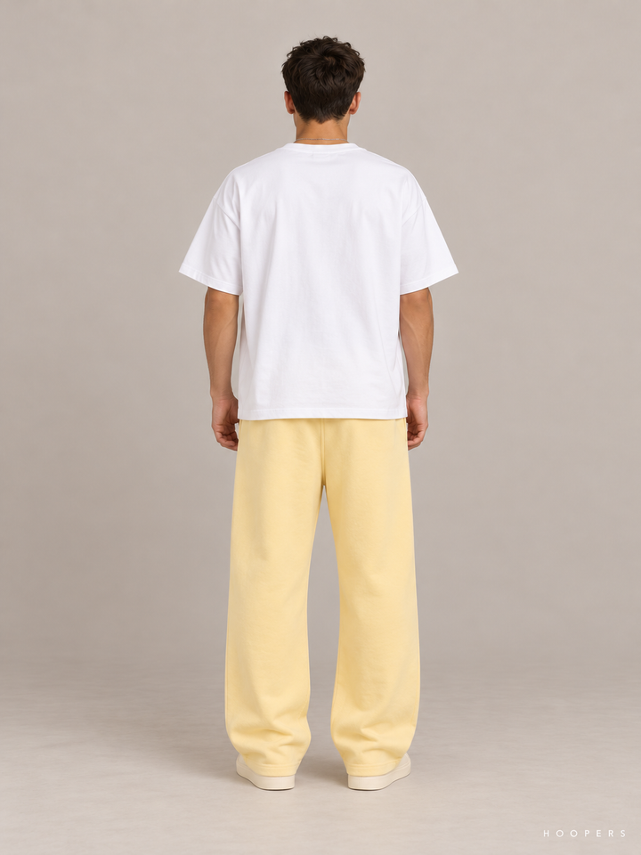 מכנס טרנינג Fear of God Essentials – Leg Logo צהוב חמאה – גב