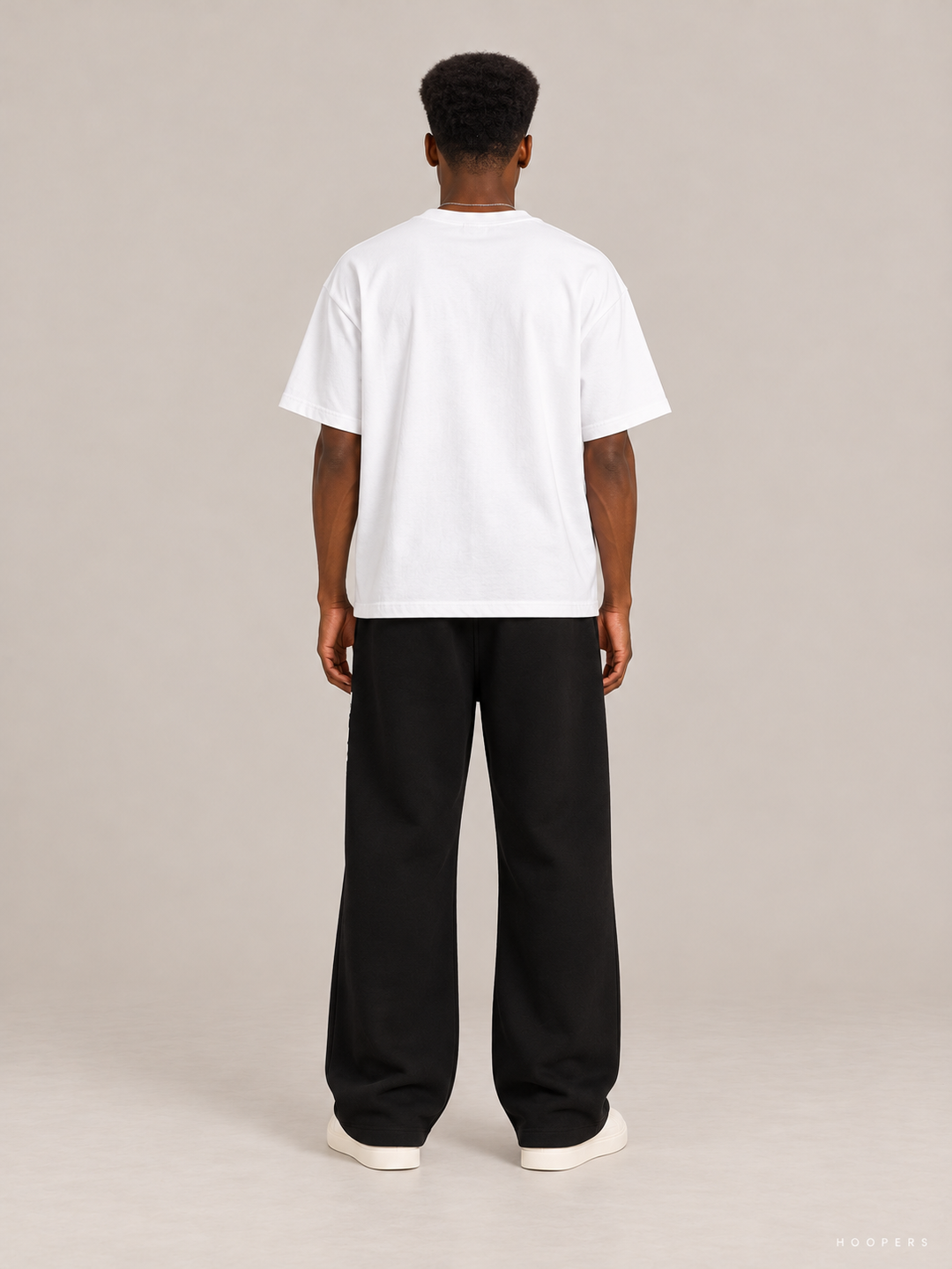 מכנס טרנינג Fear of God Essentials – Leg Logo שחור – גב