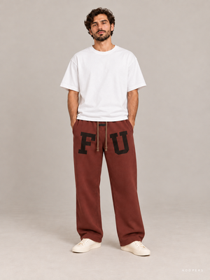 מכנס טרנינג Fear of God Essentials – F U חום חלודה | HOOPERS
