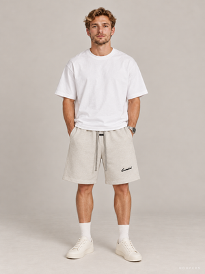 מכנס קצר Fear of God Essentials – Script שמנת מלאנז' | HOOPERS