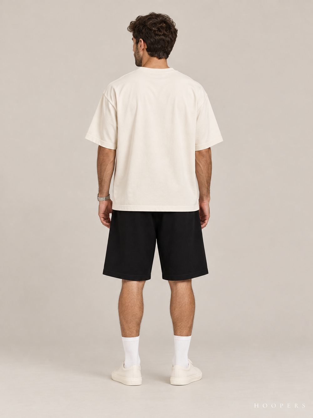 מכנס קצר Fear of God Essentials – Script שחור – גב