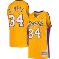 גופיית NBA שאקיל אוניל לוס אנג'לס לייקרס – צהוב רטרו 1999/00 | HOOPERS