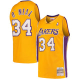 גופיית NBA שאקיל אוניל לוס אנג'לס לייקרס – צהוב רטרו 1999/00