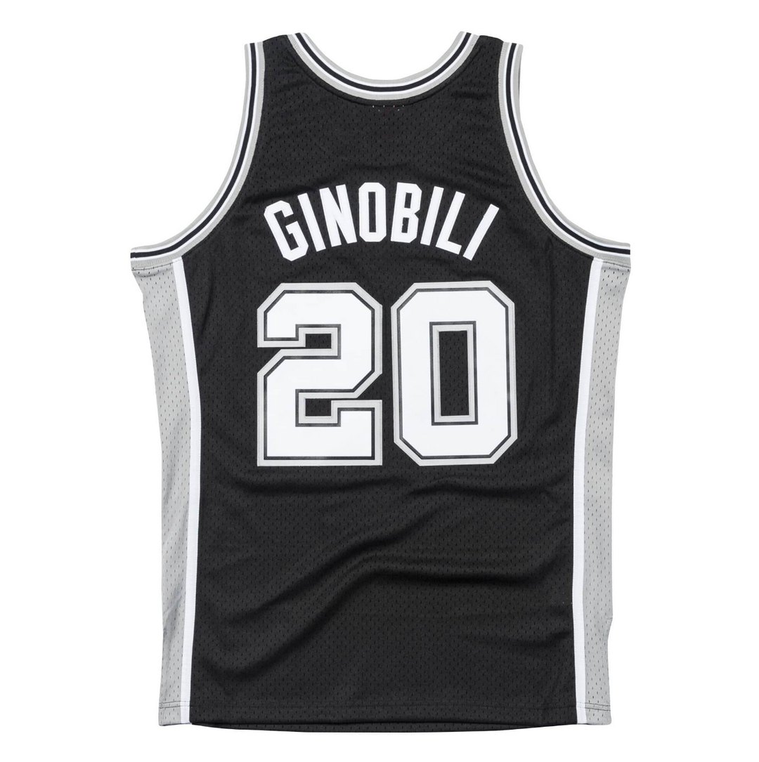 גופיית רטרו שחורה מאנו ג'ינובלי 2002-03