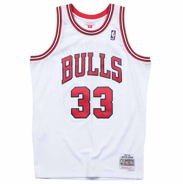 גופיית רטרו לבנה סקוטי פיפן 1997-98