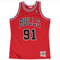 גופיית NBA דניס רודמן שיקגו בולס – אדום רטרו 1997/98 | HOOPERS