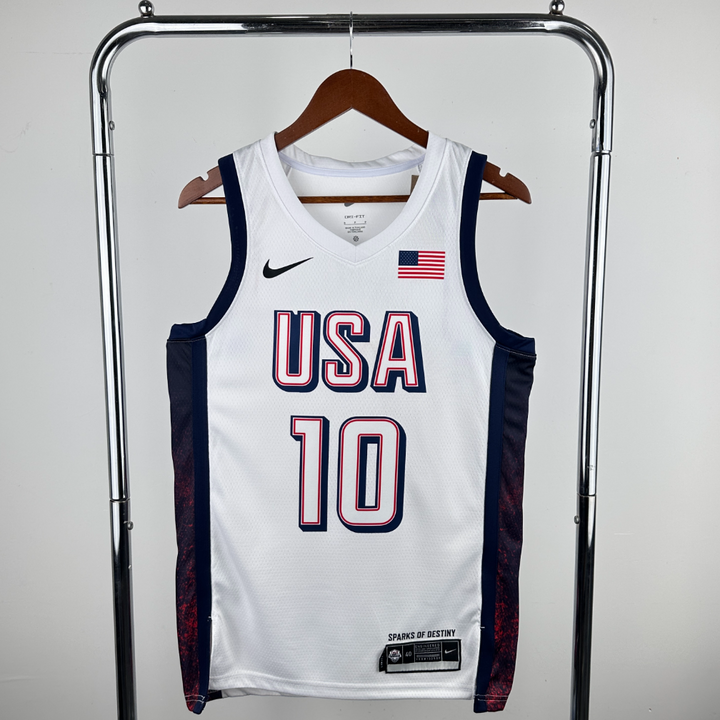 גופיית משחק לבנה נבחרת ארה"ב ג'ייסון טייטום