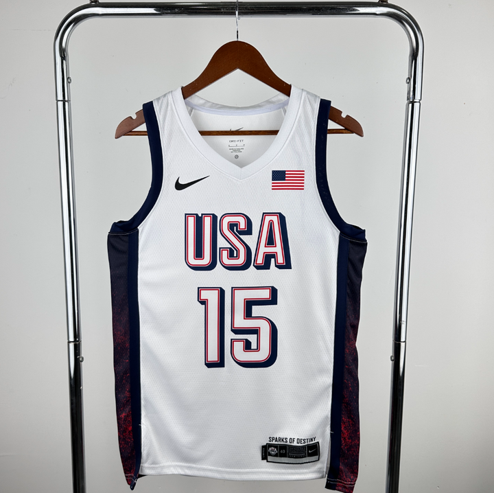 גופיית משחק לבנה נבחרת ארה"ב דווין בוקר