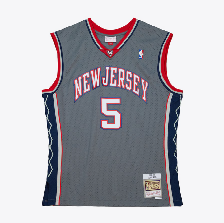 גופיית רטרו אפורה ג'ייסון קיד ניו ג'רזי נטס 2004–05 | HOOPERS