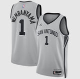 גופיית NBA ויקטור וומבניאמה סן אנטוניו ספרס – אפור Statement Edition 2025–26