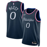 גופיית NBA טייריס מקסי פילדלפיה 76ers – Navy City Edition 2025/26