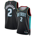 גופיית NBA קייד קאנינגהאם דטרויט פיסטונס – Charcoal City Edition 2025/26 | HOOPERS