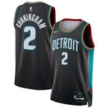 גופיית NBA קייד קאנינגהאם דטרויט פיסטונס – Charcoal City Edition 2025/26