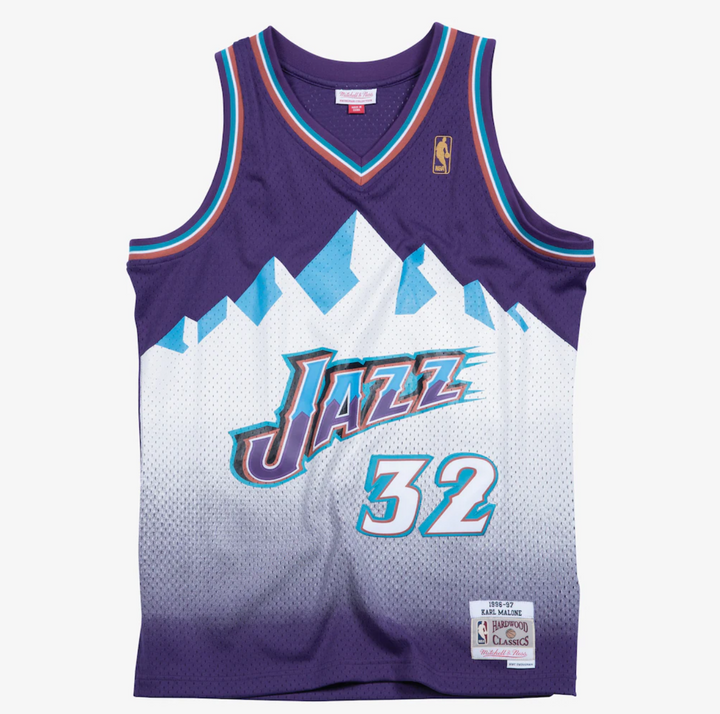 גופיית NBA קרל מלון יוטה ג'אז – רטרו 1996/97 סגול | HOOPERS