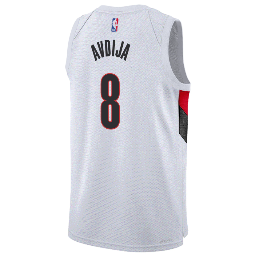 גופיית NBA דני אבדיה פורטלנד טרייל בלייזרס –  לבן 2025/26 | HOOPERS