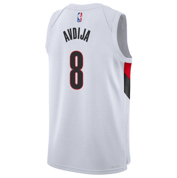 גופיית NBA דני אבדיה פורטלנד טרייל בלייזרס –  לבן 2025/26 | HOOPERS