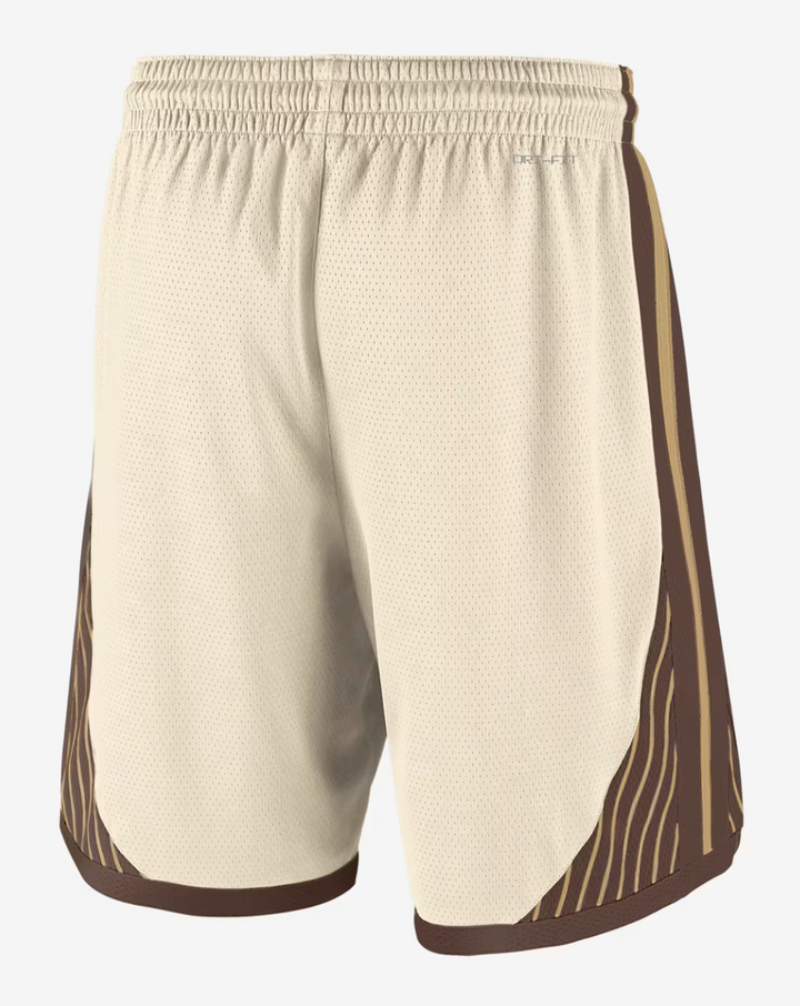 מכנסי NBA גולדן סטייט ווריורס – CITY EDITION קרם/חום 2025/26 | HOOPERS