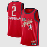 גופיית NBA קייד קאנינגהאם אולסטאר – Red USA All-Star 2026