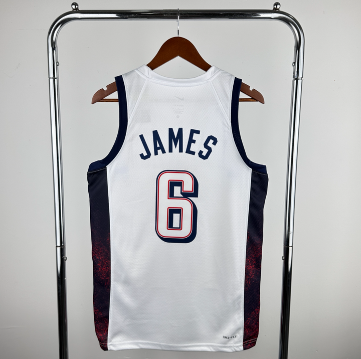 גופיית משחק לבנה נבחרת ארה"ב לברון ג'יימס