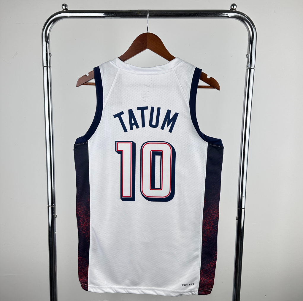 גופיית משחק לבנה נבחרת ארה"ב ג'ייסון טייטום