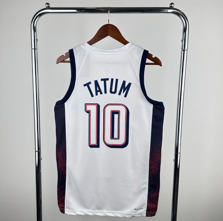 גופיית משחק לבנה נבחרת ארה"ב ג'ייסון טייטום