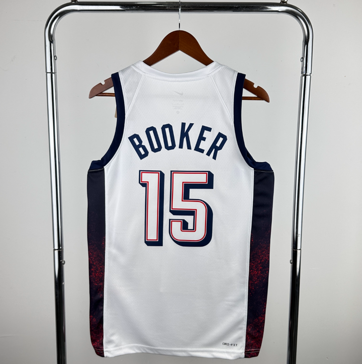 גופיית משחק לבנה נבחרת ארה"ב דווין בוקר