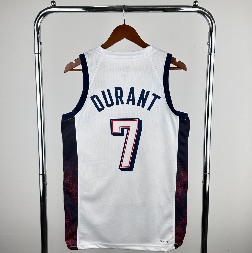 גופיית משחק לבנה נבחרת ארה"ב קווין דוראנט