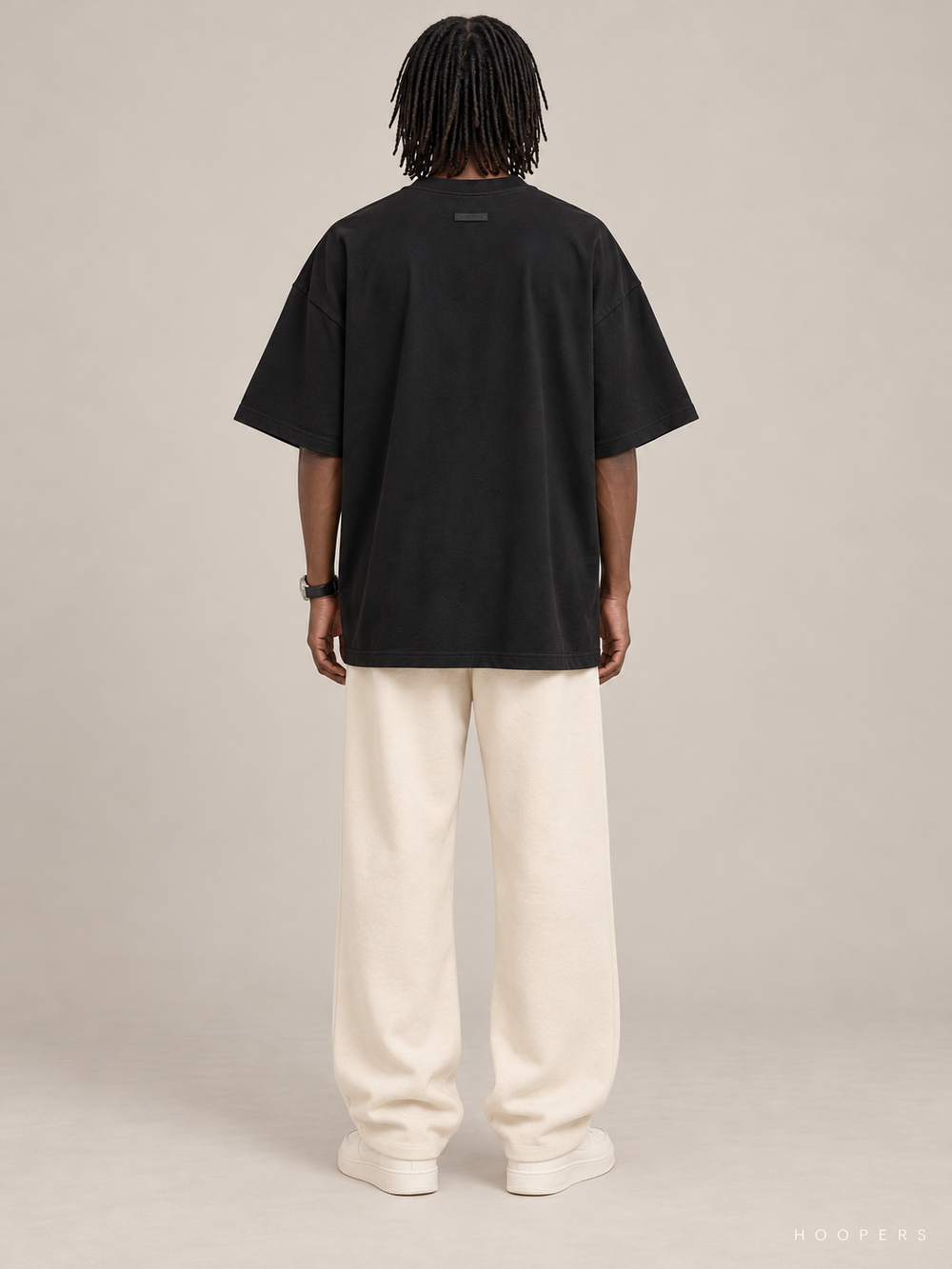 חולצת אוברסייז Fear of God Essentials – Arch 3D שחור – גב