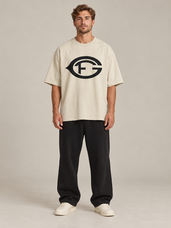חולצת Fear of God Essentials – FG 26 שמנת – חזית