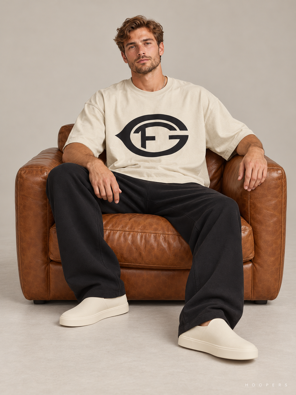 חולצת Fear of God Essentials – FG 26 שמנת | HOOPERS