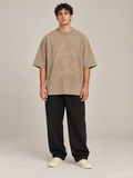 חולצת Fear of God Essentials – Stacked Script חום בהיר מכובס | HOOPERS