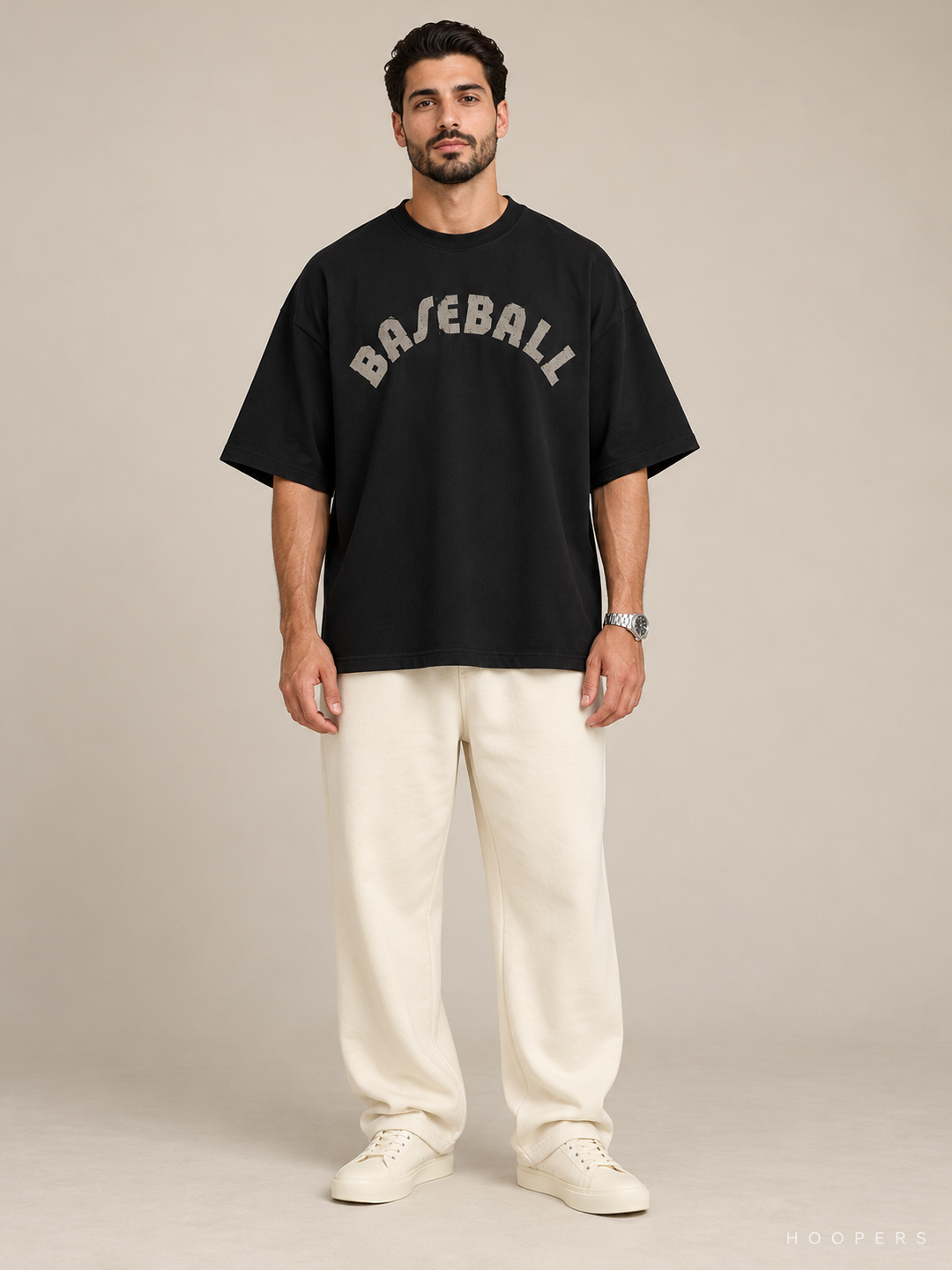 חולצת Fear of God Essentials – Baseball שחור – חזית